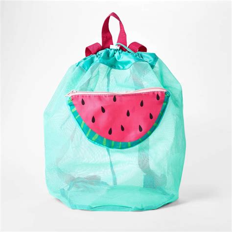 Reversible Cinch Bag With Watermelon New Summer Sun Squad Products