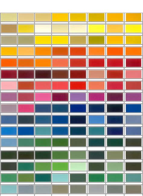 Concise Ral Color Chart Free Download