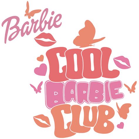Barbie Club Svg Digital Cutting File For Baby Girl Doll Design