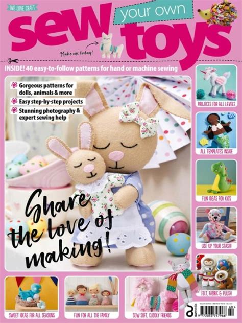 Sew Your Own Toys January 2023 Download Free Pdf Magazine