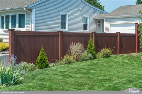 Wood Look Fence Wood Look Pvc Archives Illusions Vinyl Fence