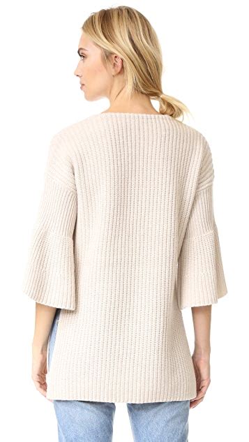 Derek Lam 10 Crosby V Neck Tunic Sweater With Bell Sleeves Shopbop