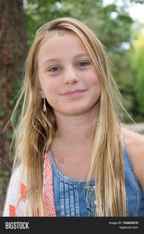 Portrait 10 Year Old Blond Girl Image And Photo D9e