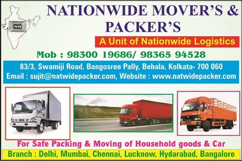 Top Packers And Movers In Kolkata Relocation Services