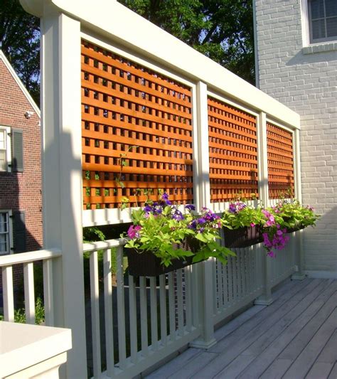 Outdoor Deck Privacy Screens Wall Mounted Fence Garen Backyard