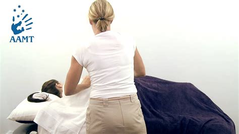 8 Draping For Side Lying Massage Of The Gluteals Aamt Draping Procedure Youtube