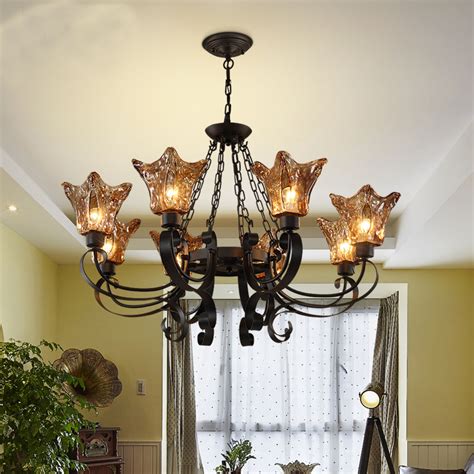 Check out our dining room lighting selection for the very best in unique or custom, handmade pieces from our chandeliers & pendant lights shops. New Arrival Iron Led retro Glass chandelier light fixtures ...