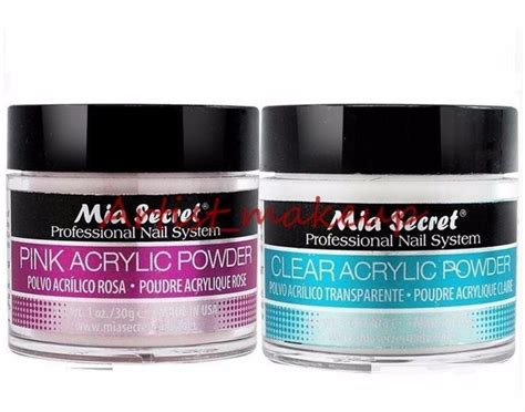 Mia Secret Acrylic Nail Powder Clear Pink Professional Nail Etsy