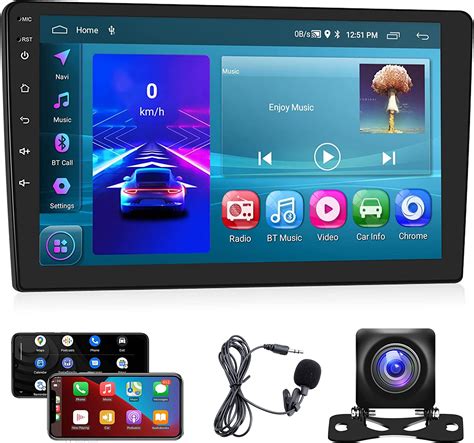 2g 32g Double Din Android Car Stereo With Wireless Apple Carplay 9 Inch Touch Screen Car Radio