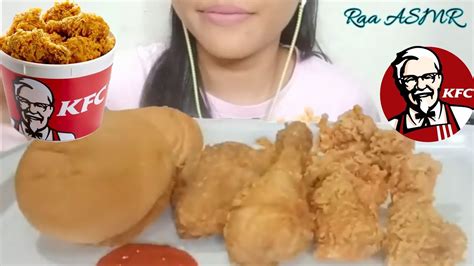Asmr Kfc Kentucky Fried Chicken Crunchy Eating Sounds Raa Asmr Youtube