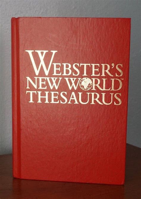 Vintage 1997 Websters New World Thesaurus Third Edition Etsy