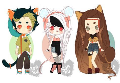 1 3 Auction Closed By Soaru On Deviantart Character Design Animation