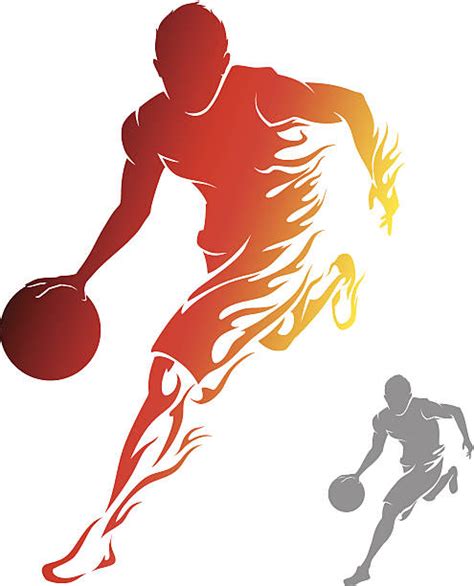 Basketball Player Dribbling Illustrations Royalty Free Vector Graphics