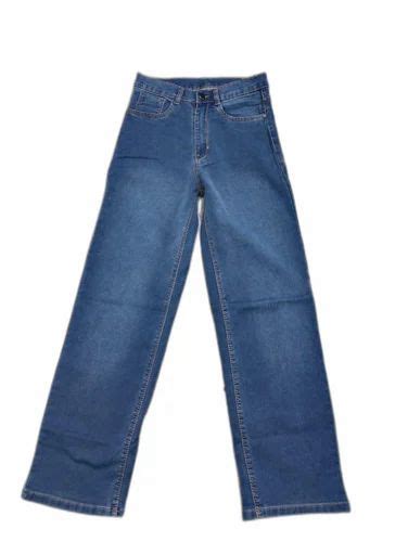 Regular Ladies Blue Washable Denim Jeans Button And Zipper Bottom At Rs 475 Piece In New Delhi