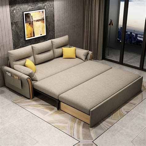 858 Full Sleeper Sofa Cottonandlinen Upholstered Convertible Sofa With