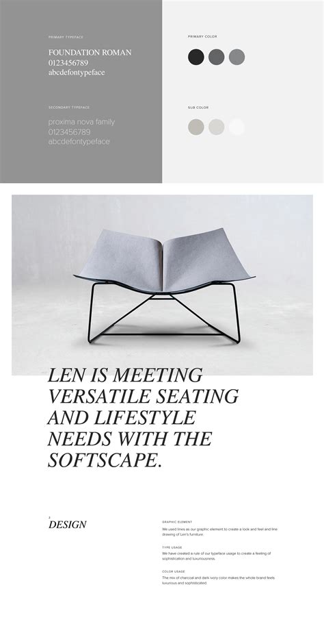 Len Furniture Editorial and Web Design :: Behance