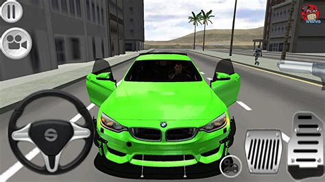 Bmw M4 Yeşil Sürüş Simülatörü Oyunu M4 Driving Simulator 3