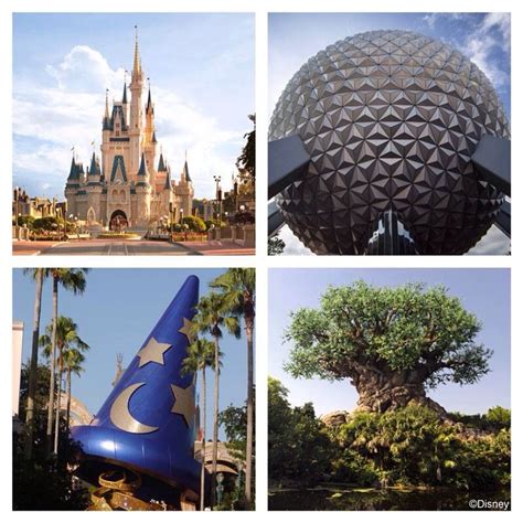 Four Parks Walt Disney World Orlando Disney Magic Disney World Resorts