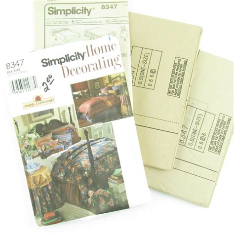 Simplicity Home Decorating Sewing Pattern 8347 Simply Concord Uncut Ff