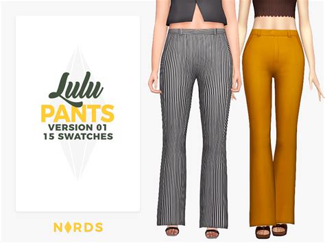 Lulu Pants V1 A Sims 4 Cc Bottom