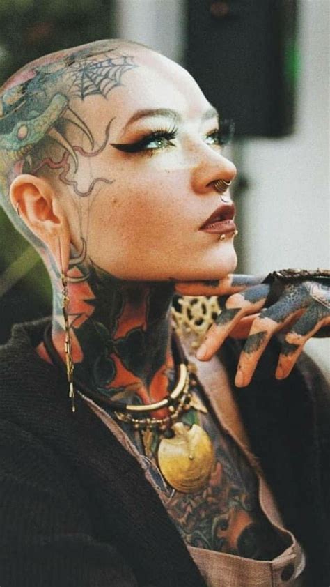 Pin By Kat Van Z On Hot Tattoos Girl Tattoos Head Tattoos Black Tattoos
