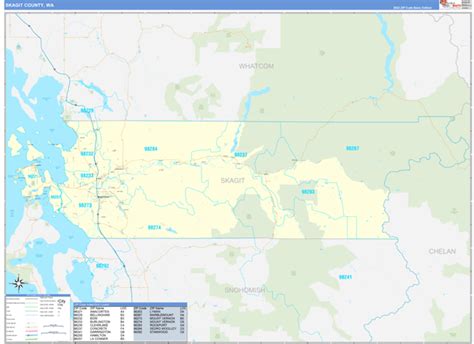Skagit County Wa Zip Code Maps Basic