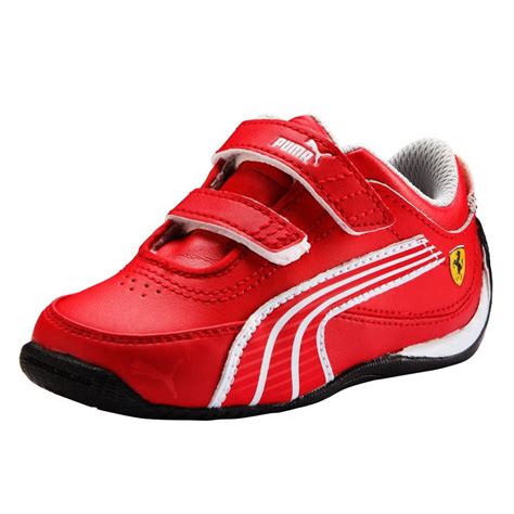 The new ionf trainer, inspired by the design of ferrari's innovative sf90 stradale, has an enveloping design and a racing attitude. Puma Ferrari Shoes For Kids Drift Cat Sf Red Boys Formula 1 Junior Trainer New | eBay