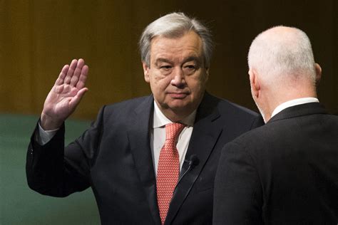 Antonio Guterres Sworn In As United Nations Secretary General Cbs News