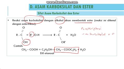 Senyawa Karbon Part Sifat Kimia Dan Kegunaan Asam Karboksilat Ester