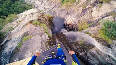 Laso Schallers Crazy High World Record Cliff Jump Abenaki