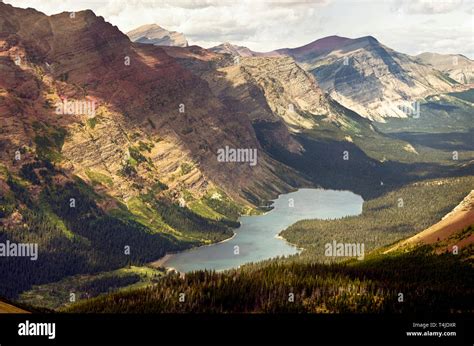 Elizabeth Lake Glacier National Park Stock Photo Alamy