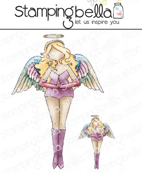 Stamping Bella Cling Rubber Stamp Curvy Girl Angel
