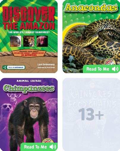 Rainforest Habitat Childrens Book Collection Discover Epic Children