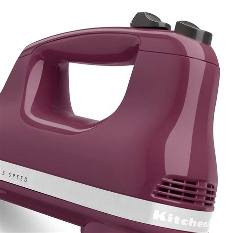 Kitchenaid Ultra Power 5 Speed Boysenberry Hand Mixer With 2 Stainless