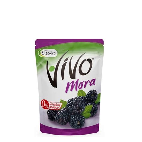 Vivo Mermelada Mora Pack De 20 Doypacks De 200g 12tren