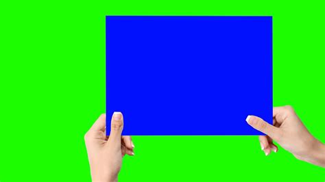 Creative Hand Paper In Green Screen Free Stock Footage Youtube
