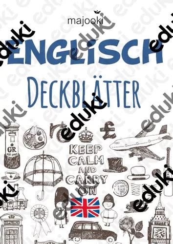 Deckblatt Deckblätter Für Englisch Schnellhefter Englischhefter