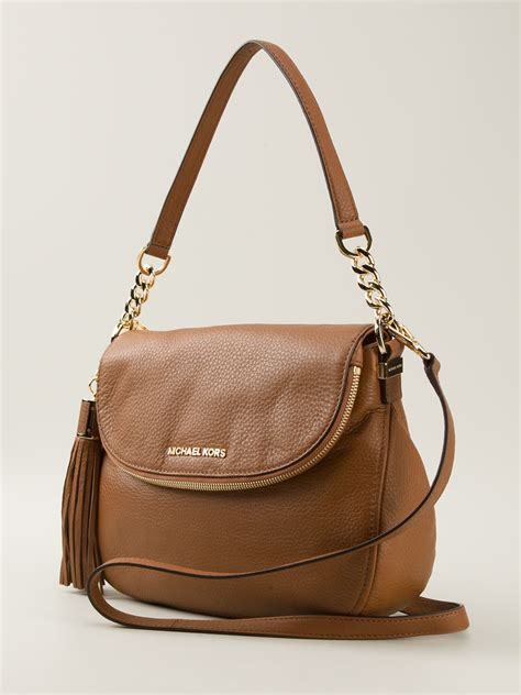 Shop shoulder bags by michael kors online. Lyst - Michael Michael Kors Bedford Leather Shoulder Bag ...