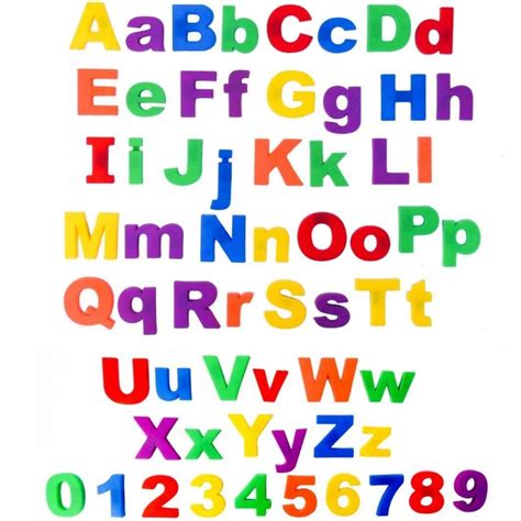 Magnetic Letters Numbers Alphabet Fridge Magnets Abc 123 Educational
