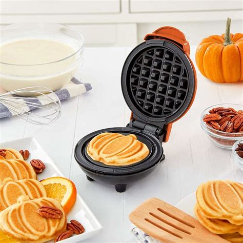 Pumpkin Shaped Waffle Makers Pumpkin Mini Waffle Maker