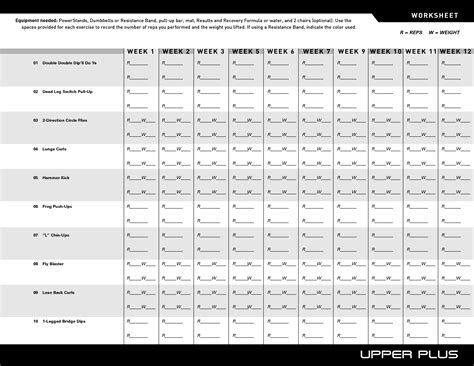 Are you ready to #bringit? 12 Best Images of Free Printable Worksheets P90X - P90X ...
