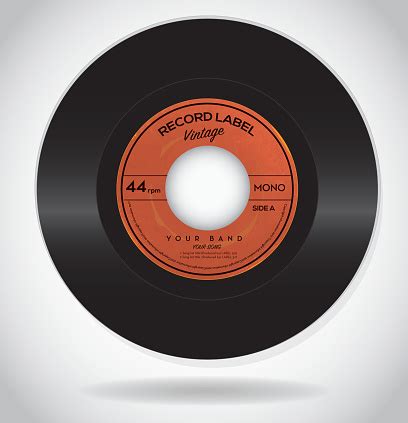Vintage Record Label Design Template Stock Illustration - Download ...