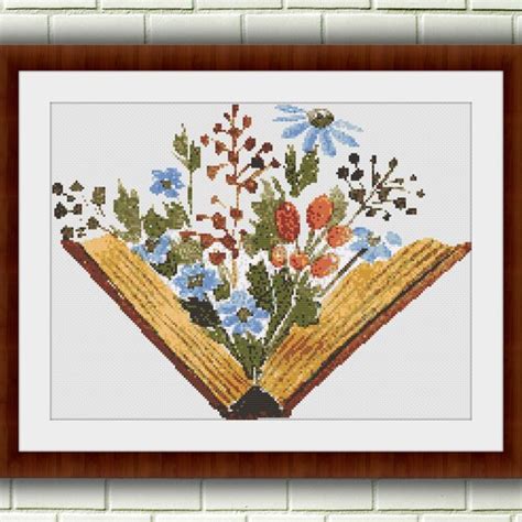 Classic Book Spines Counted Cross Stitch Pattern Etsy