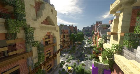 One Out Of Many Abandoned Streets In Our Abandoned City Rminecraft