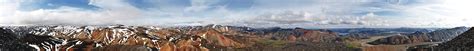 Panorama Photo Panorama Blick Auf Landmannalaugar