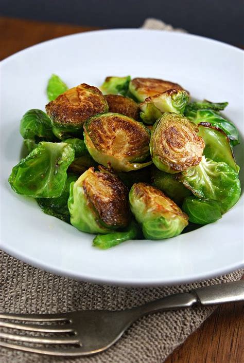 Cooking them with dry heat is best. { Pan Fried Brussels Sprouts with Sriracha, Honey and Lime ...