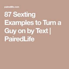 Sexting Examples To Turn A Guy On
