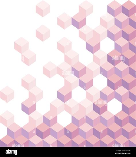 Purple Cubes Geometric Background Wallpaper Hexagonal Illustration
