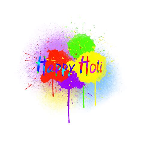 Holi Celebration Png Image Indian Holi Colorful Font Celebration
