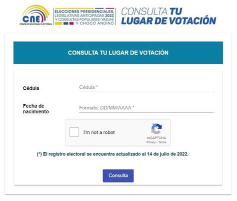 As Puedes Consultar Tu Lugar De Votaci N Por Las Elecciones En Ecuador